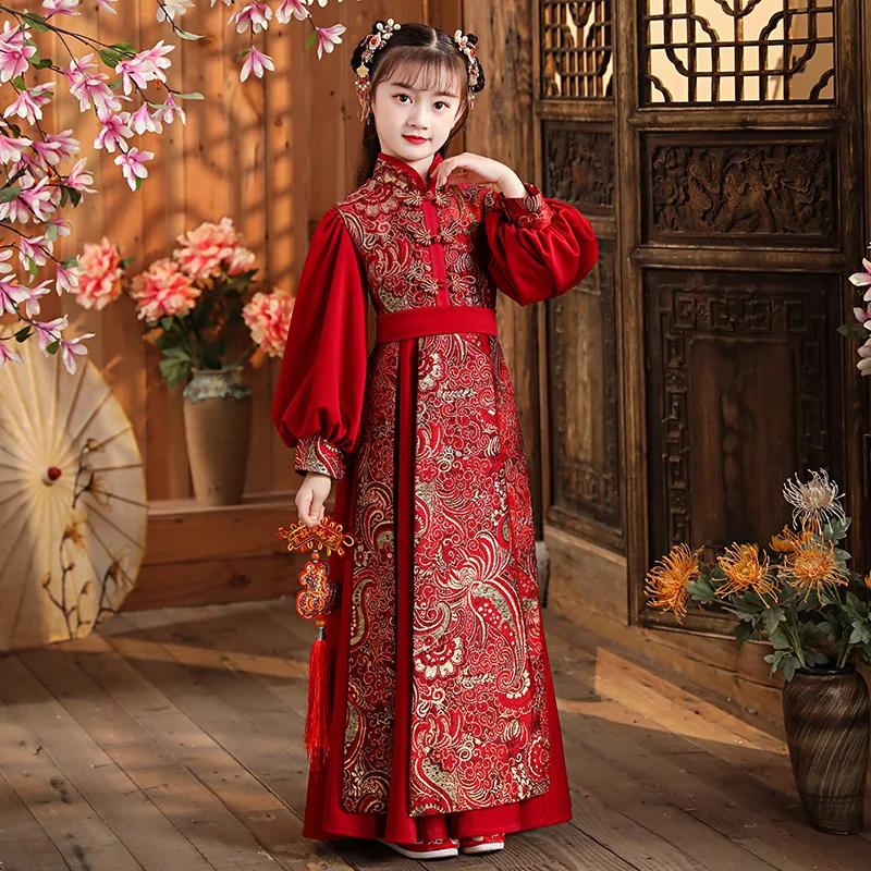 strapless open back dress Red Chinese Wedding Dress, Red Qipao Prom Dress, Wedding Qipao Dress Wine Red / L main image 1