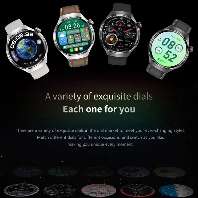 GT4 Pro Ʈ ġ  NFC GPS , AMOLED 360*360 HD ȭ, ɹڼ  ȭ Ʈ ġ, IP68, 2024 ǰ