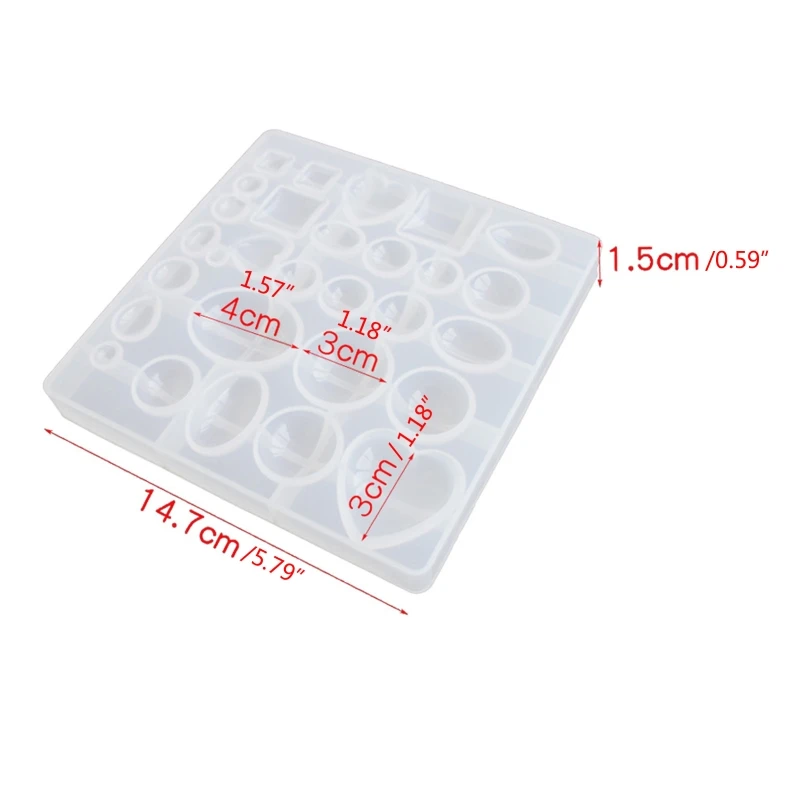 Y4QE DIY Crafts Jewelry Earrings Mould Ornaments Crystal Silicone Mould