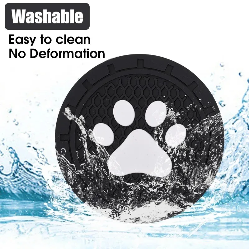 Car Drink Holder Coaster Universal Auto Anti-slip Cup Holder Insert Coaster Creative Cat Claw Car Mats Interior Accessories