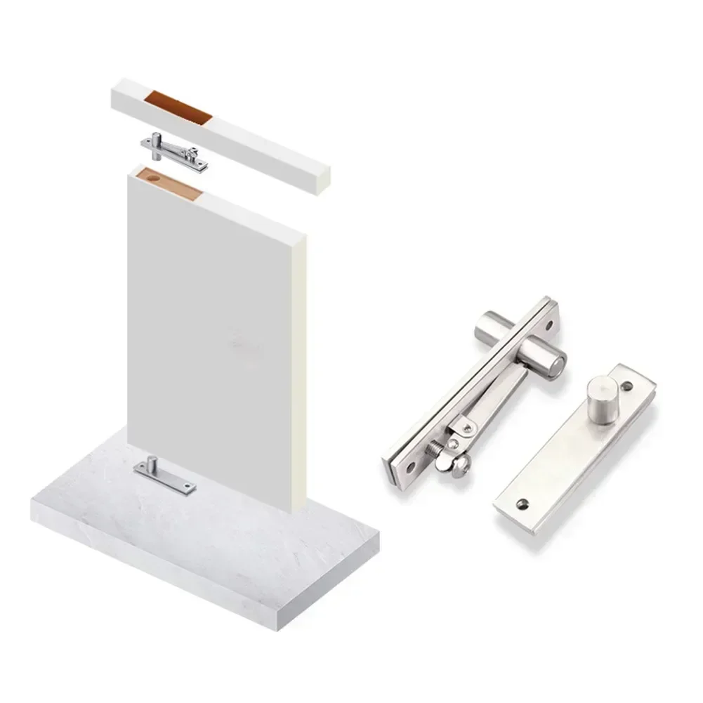 Stainless Steel Door Pivot Hinge Wood Degree Shaft Bedroom Livingroom Rotary Door Hardware Accessory door hinges