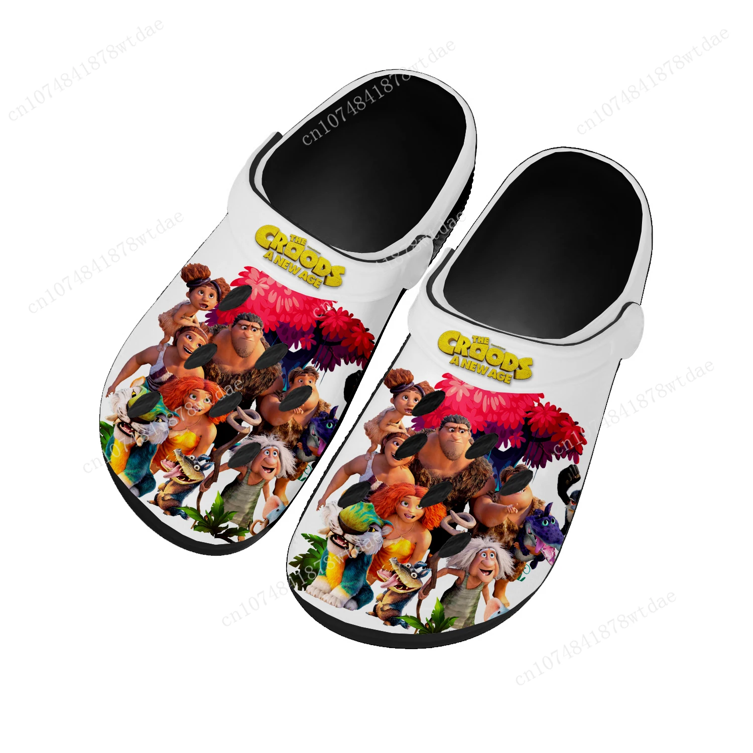 

The Croods Home Clogs Mens Womens Teenager Custom Made Water Shoes Grug Eep Guy Comics Manga Garden Beach Hole Slippers Sandals