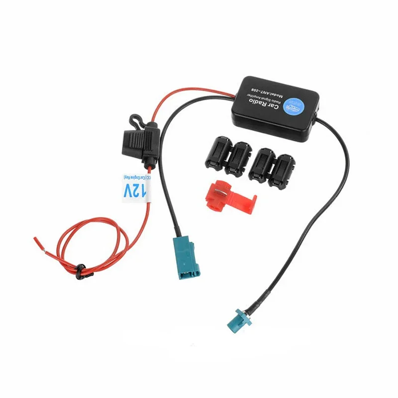 Car Antenna Fm Radio Signal Amplifier Booster for VW Connector