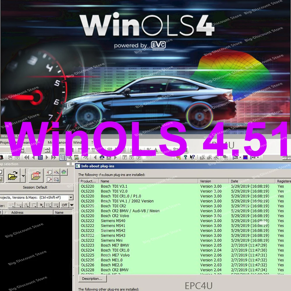 

Новинка WinOLS 4,51 с плагинами, программное обеспечение для автонастройки чипов ECU, программное обеспечение для работы с программным обеспечением, программируемым программой, программируемым управлением, программируемым модулем управления, с USB-интерфе