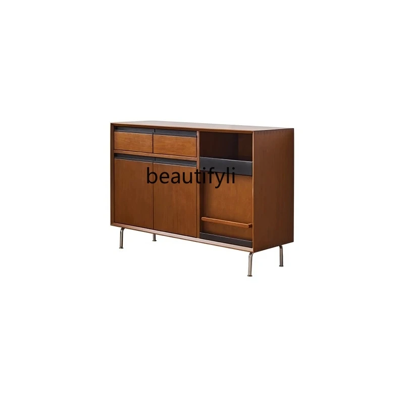 

Zhonggu Solid Wood Sideboard Coffee Cabinet Tea Cabinet Locker Bookcase Living Room Storage Cabinet