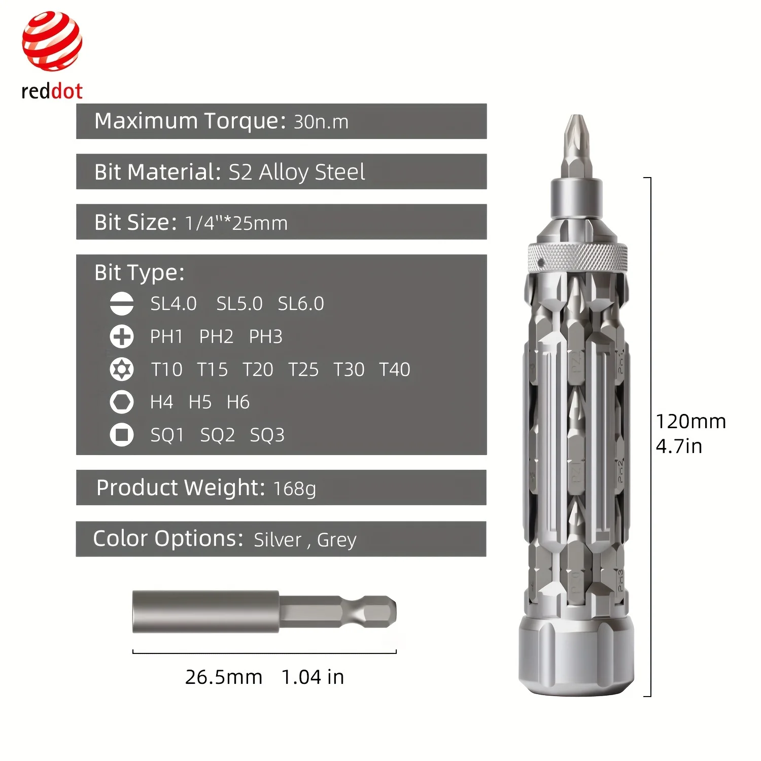 Galacok S1 EDC Multi-Function Screwdriver Set with Magnetic Torx Phillips Hex Drill Bit Portable Repair Tool for Outdoor Home 2
