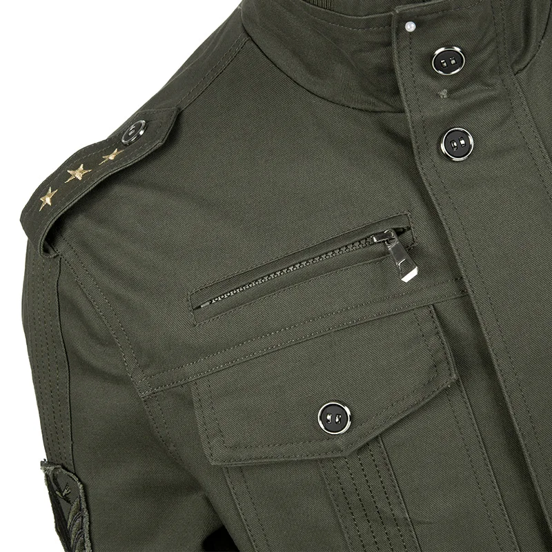 2024 new Spring Autumn Men's Jacket New Casual Military coat High Quality Design Loose Fashion Trend overcoat for menswear Tops