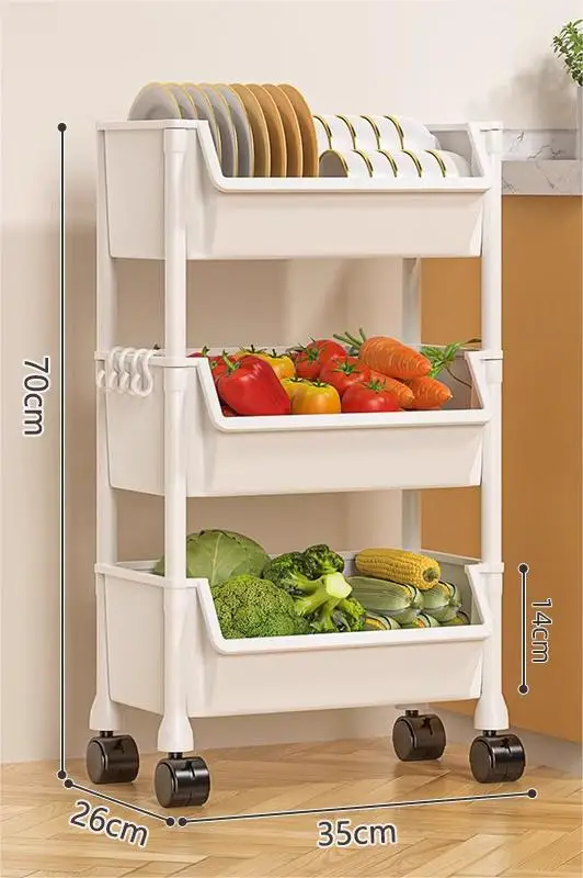 Prateleiras de carrinho, lanches domésticos móveis, do chão ao teto, estantes de armazenamento multicamadas, sala de estar, prateleira de armazenamento de cozinha