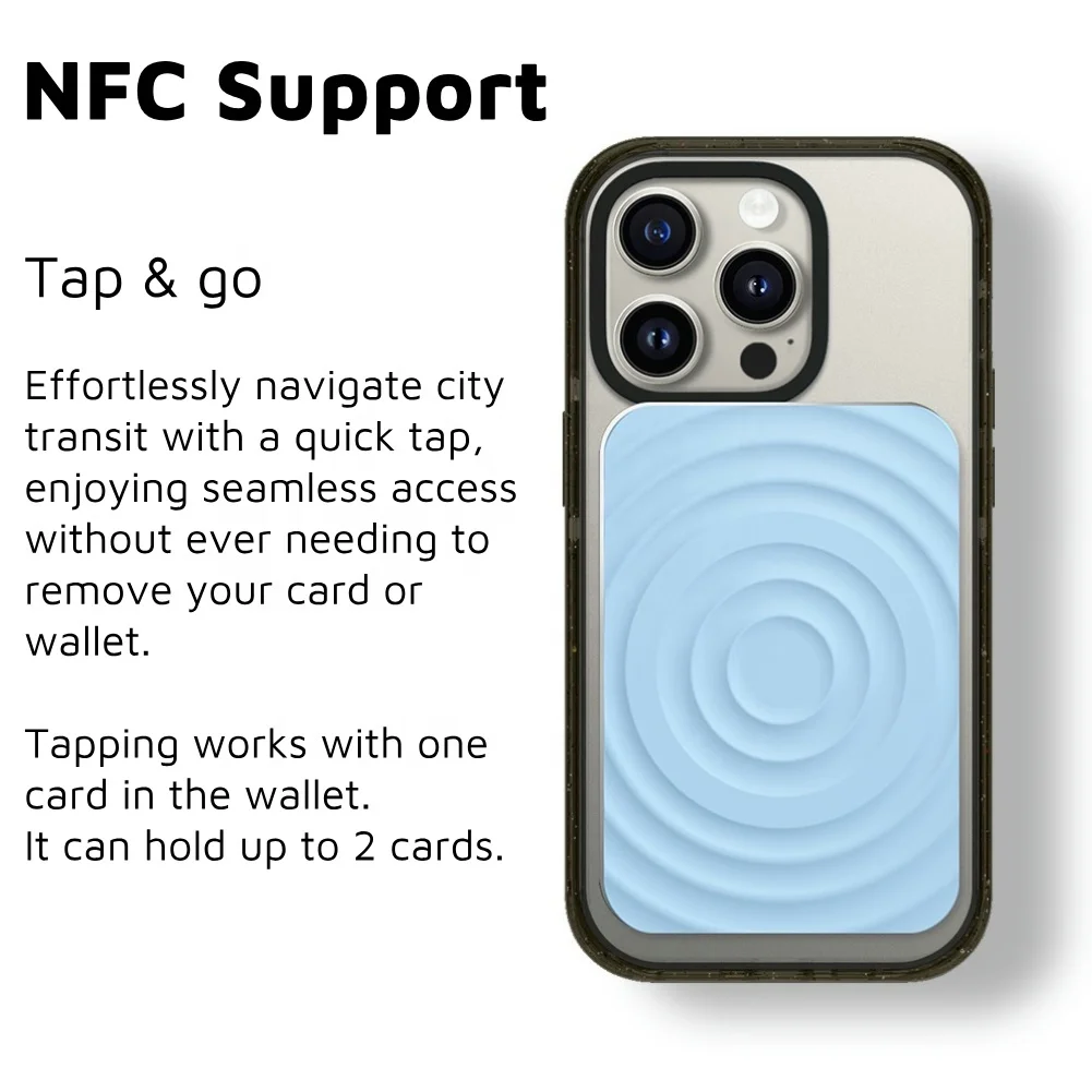 Multi-Functional Liquid Silicone Magnetic Wallet & Phone Stand with NFC Card Slot