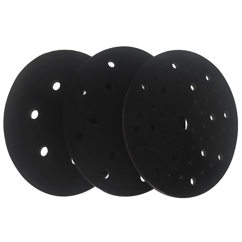 6-inch (150mm) porous soft sponge interface pad for sand pads and shackle type sand discs for uneven surface polishing