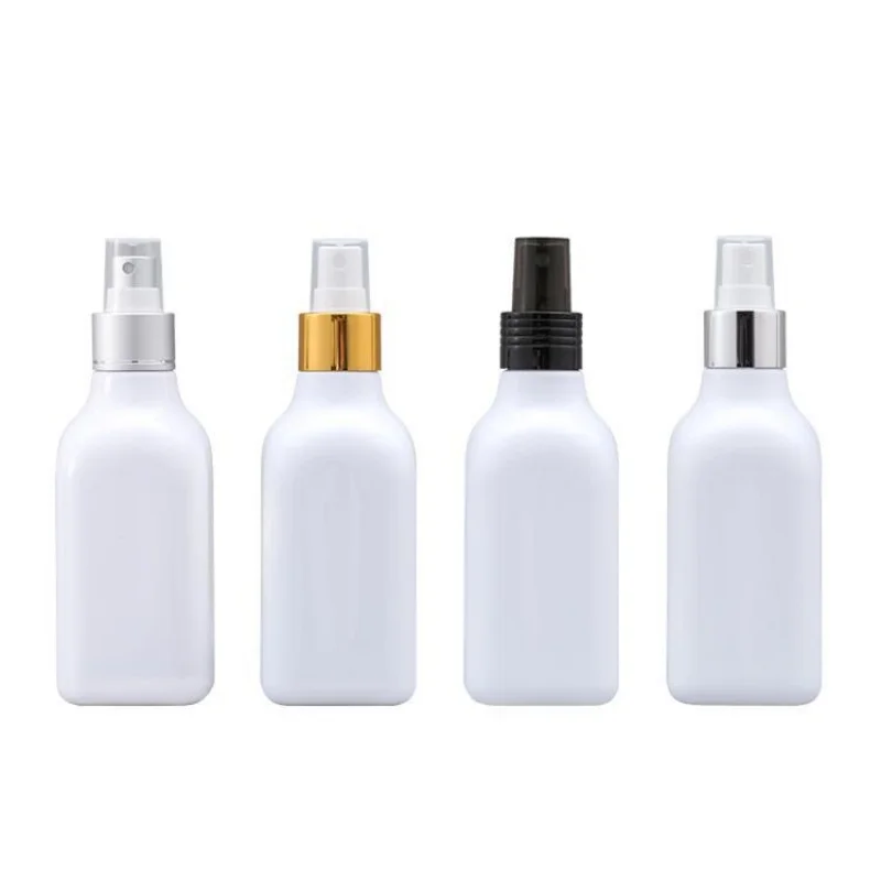 

30PCS/LOT-200ML Spray Pump Bottle White Plastic Perfum Packing Empty Cosmetic Container Liquid Packaging Aluminum Mist Atomizer