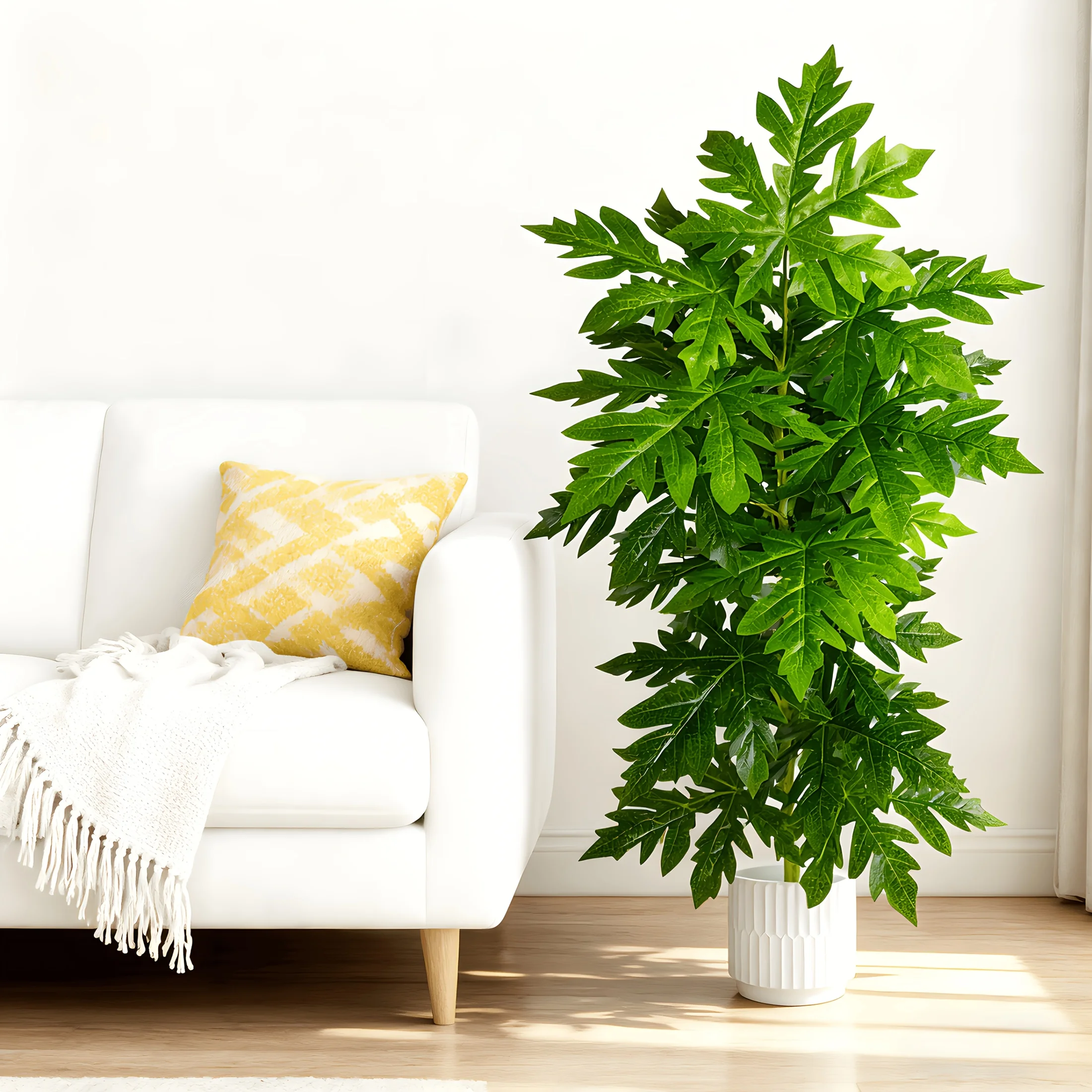 Large Artificial Papaya Leaf 3