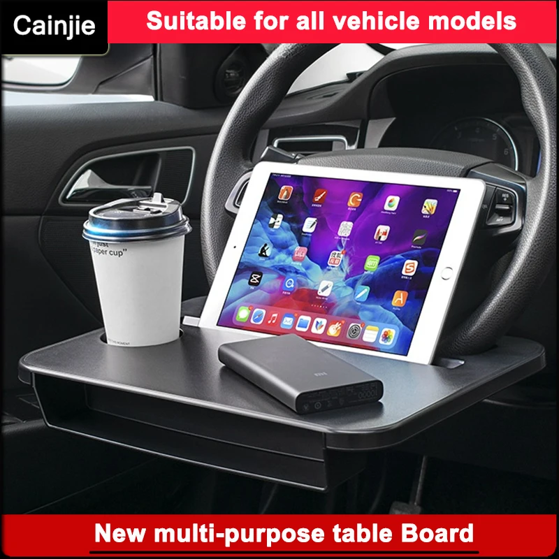 SteeringWheelTrayCarFoodTraysforEatingwithDrinksHolderCar