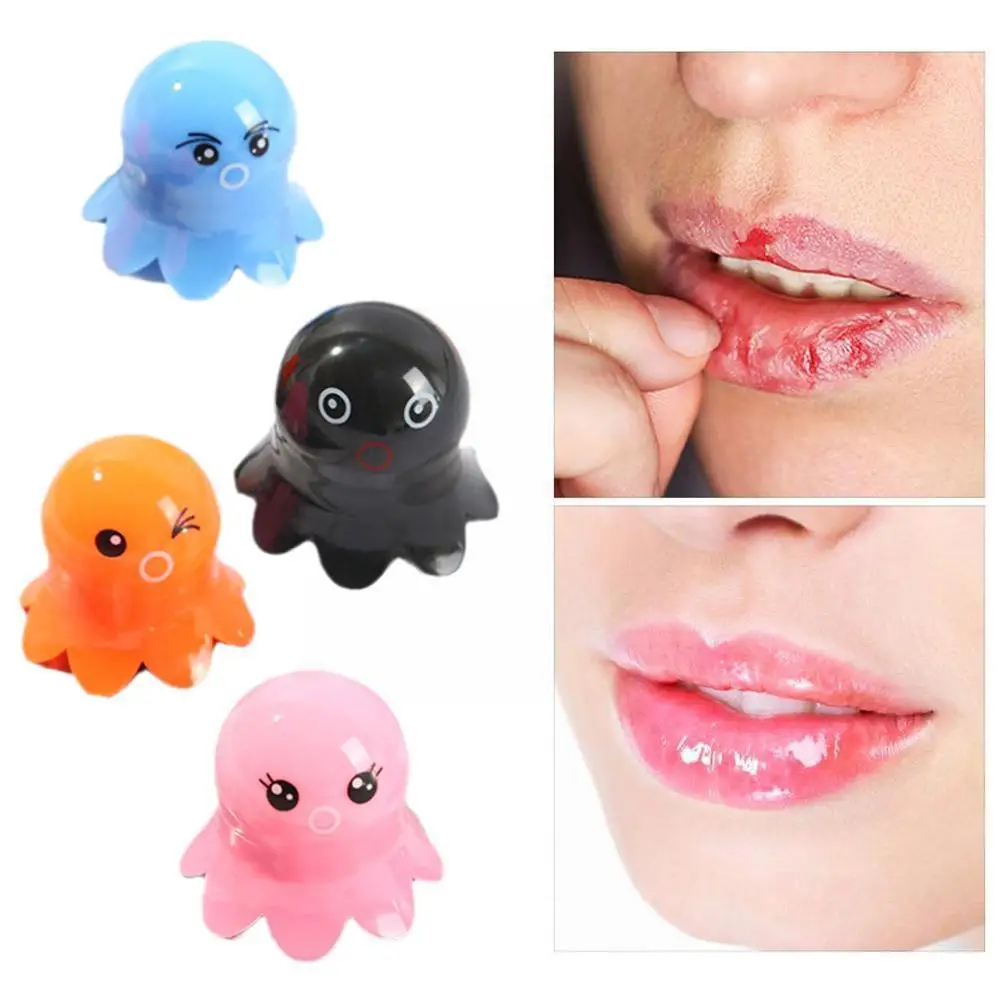 Natural Fruit Essence Lip Balm Octopus Sphere Anticracking Cute Lip