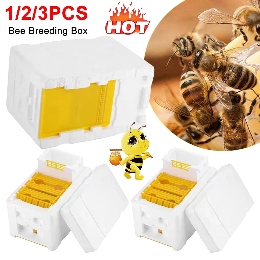 Beehive Beekeeping King Box Foam Pollination MultiFunction Bee Nest Tool Hive Frame Holder Equipment Kit