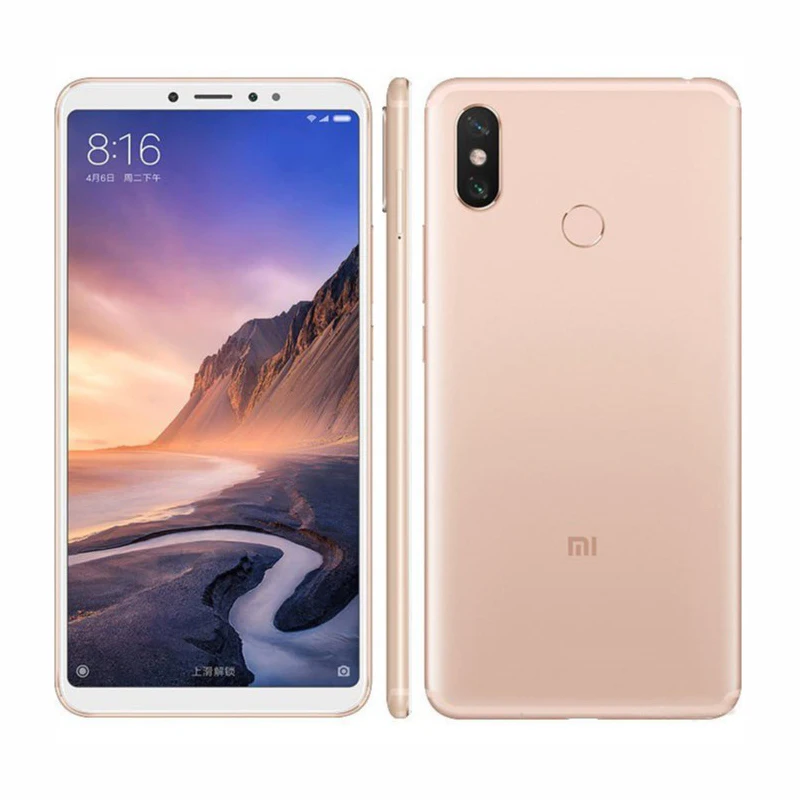 Smartphone Xiaomi Mi Max 3  6.9 inch 4G RAM 6 ROM Fingerprint 4G Android Smart Phone  Qualcomm Snapdragon 652 iphone 7 refurbished Refurbished Phones