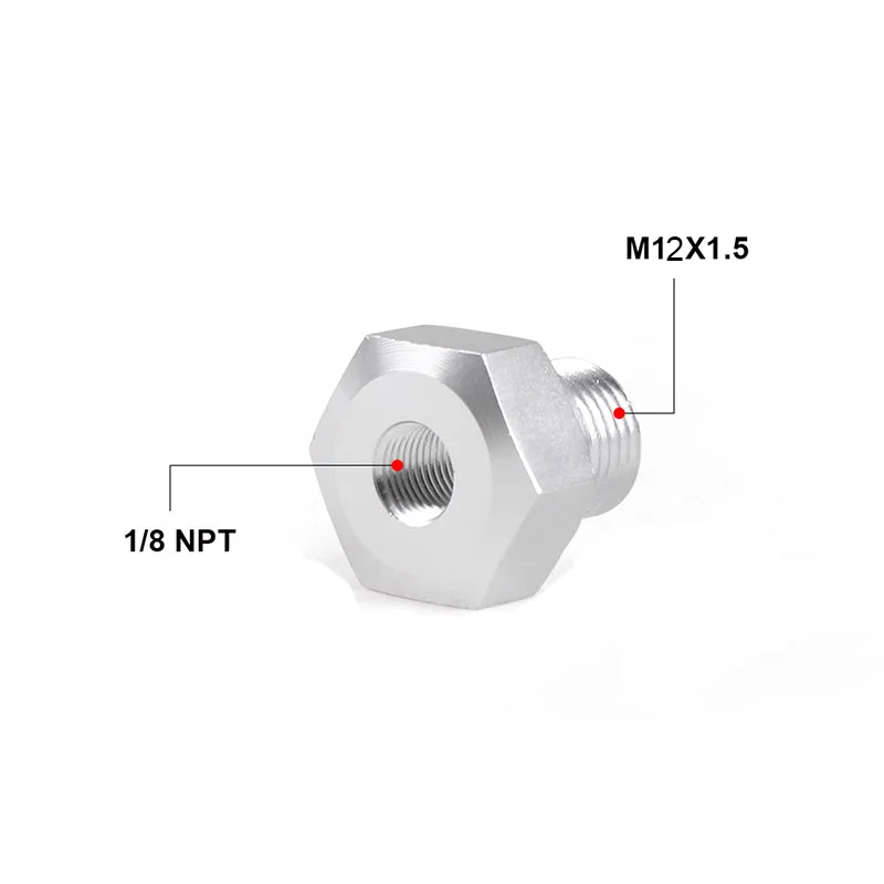 Oil Pressure Sensor M12*1.5 Adapter to 1/8 NPT Port Fitting for LS Engine Swap LS1 LSX LS3 pressure transducer sender fuel pressure fitting adapter