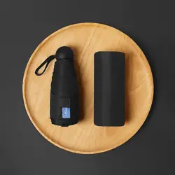 Compact and Portable Travel Umbrella - Lightweight, Strong, Waterproof, Automatic Open and Close with Reinforced 8 Ribs - 8K (Black)