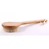 33cm Bamboo Shower Body Brush with Boar Bristle Perfect for Dry Skin Brushing Essential for Cellulite Reduction Skin Exfoliation 3