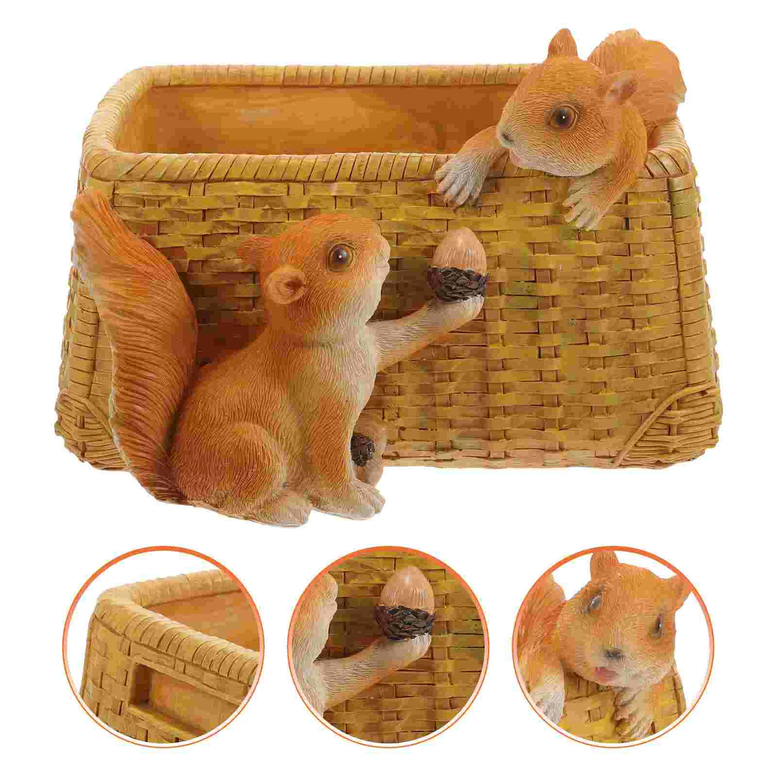 

Flowers Holder Animal Lovely Planter Outdoor Christmas Decor Garden Flowerpot Decorations Small Succulents Resin Pots