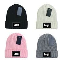 

New Luxury Design Brand Knit hat all-match Winter men and women Hats Warm Beanie Windproof and Warm Riding Wool Stitched Knitted