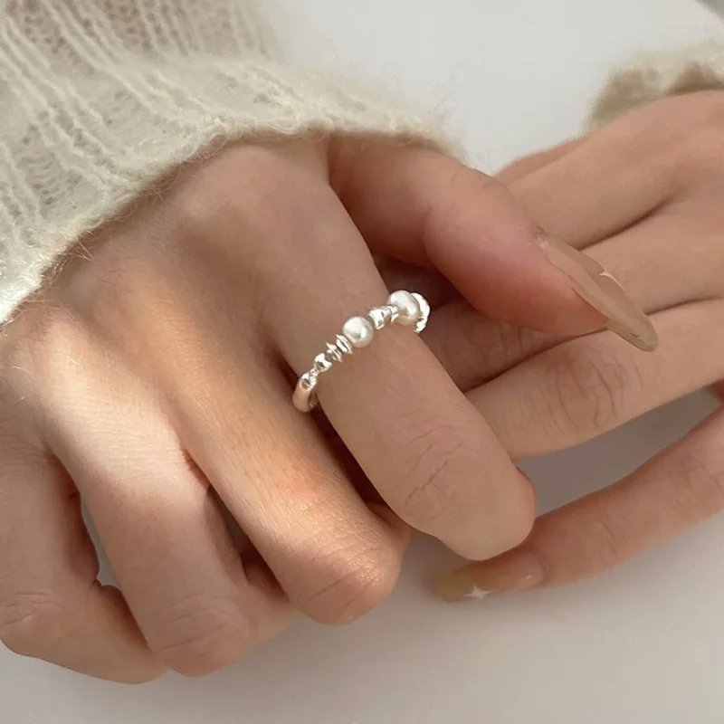 Moda donna 2025 Nuovo 2024, eleganti anelli con perle di pietra per donna, gioielli personalizzati alla moda e semplici con più Y2K di alta qualità_voghion.com