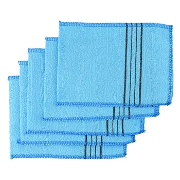 5pcs Double Sided Shower Bath Glove Towel Korean Exfoliating Bath Washcloth-Body Scrub Shower Towel For Adults CoarseGrain Brush 1