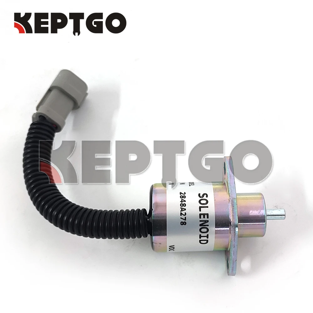 2848A278 Solénoïde D'arrêt De Carburant Pour Cat 246 Skid Steer Pour Perkins Ub7