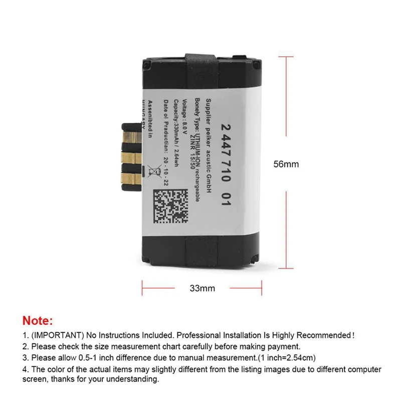 6X SOS Emergency Battery 84102447710 84109361678 For BMW F20 F21 F22 F40 G30 F90