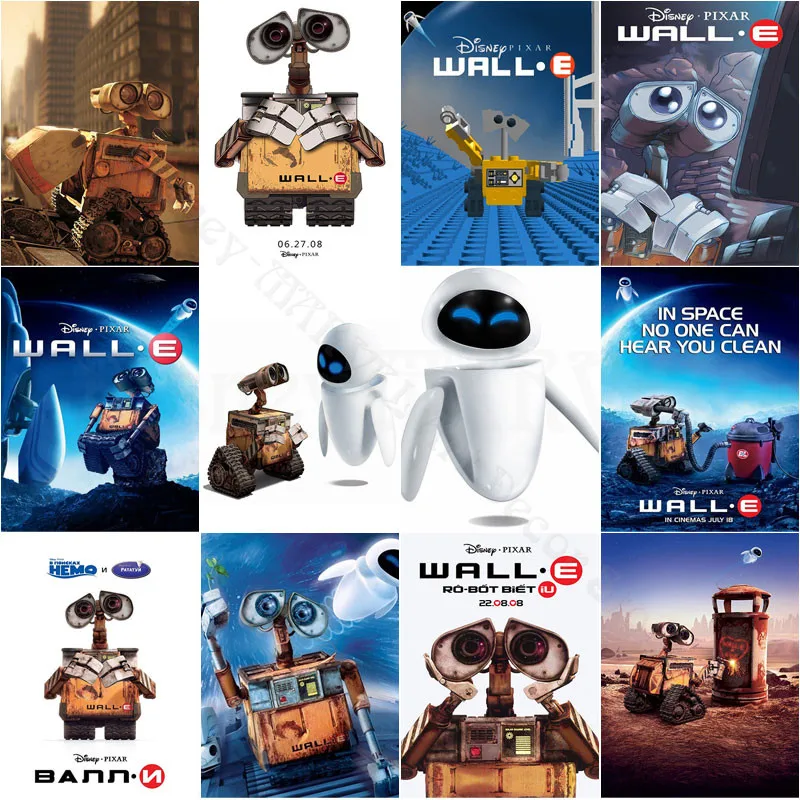 Disney Walle Diamond Painting Cleaning Robot Wall-E Falls In Love With Robot Eva Cross Stitch Kits Full Diamond Embroidery Gift