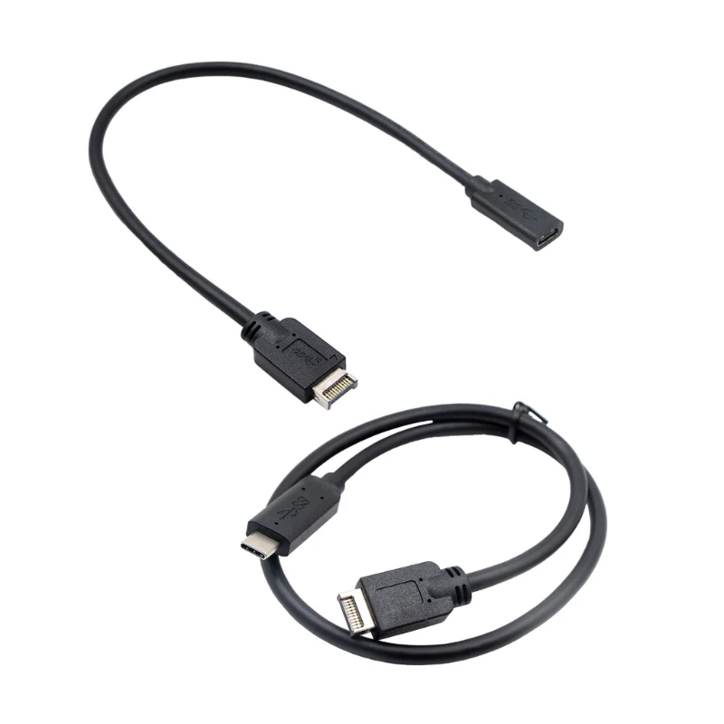 

USB3.1 Тип E Разъем на передней панели «папа» к удлинительному кабелю USB C Скорость передачи до 10 Гбит/с и блок питания 100 Вт