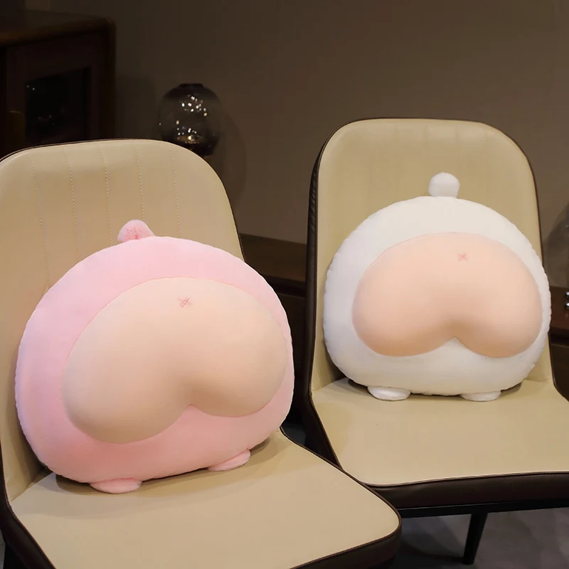 Cute Bubble Butt Plush Toy Stuffed Animals Peach Hips Toys 33cm