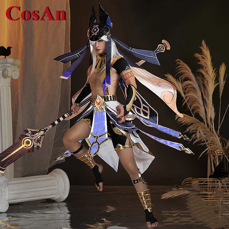 

CosAn Горячая игра Genshin ударопрочный Косплей-костюм Cyno красивая модная боевая униформа для визиток
