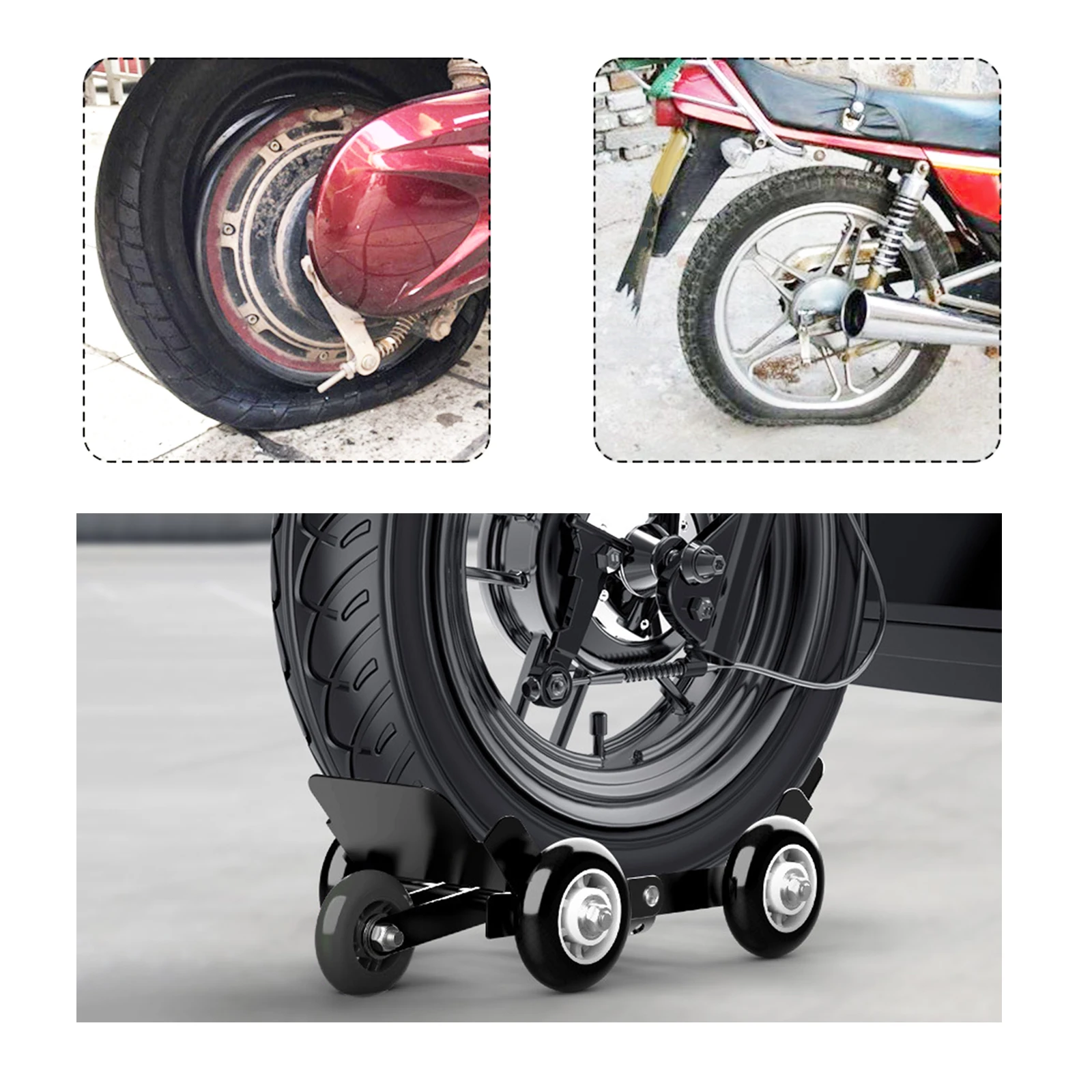 Remolque Móvil Para Motocicleta, Accesorios Para Motocicleta Dispositivo Portador De Motocicleta Elevador De Bicicleta Electrica Multiusos Para Dynwavemx Remolque Movil De Motocicleta