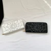 Women Spider Web Zipper Wallet PU Leather Gothic Coin Money Bag Fashion Multi-Use Halloween Trendy Wallet for Girls 2