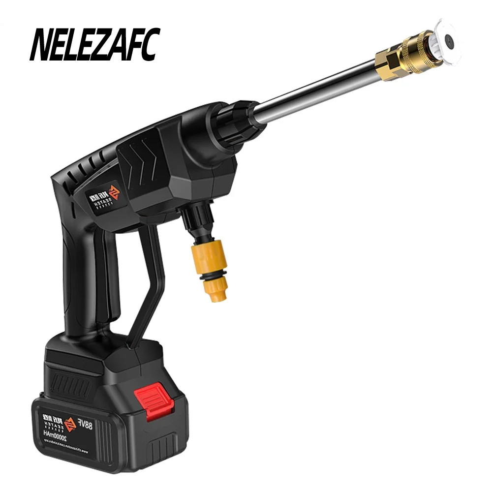 

20000mAh Electric Car Washer Gun 60BAR High Pressure Cleaner Foam Nozzle Car Washing Machine for Auto Household Garden Cleaning