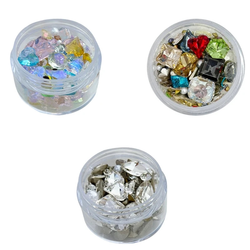 

Стразы для дизайна ногтей в форме сердца, подвески для ногтей смешанного стиля для акриловых ногтей своими руками C1FF