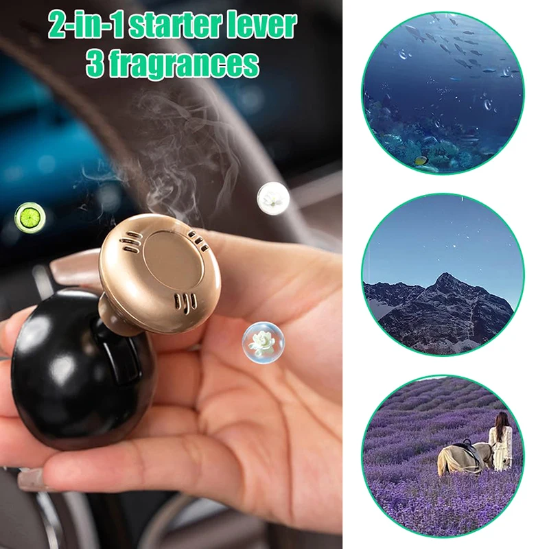 Aromatic Auto Engine Starter Button Cover Joystick Ornament For Car Enthusiasts Push To Start Button Rocker Gifts