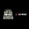 2.4G 1239MM Henglong 1/8 Scale Full Metal RC Battle Tank USA M1A2 Abrams RTR 3918 Battery Heavy Duty Model Toy TH16994 4
