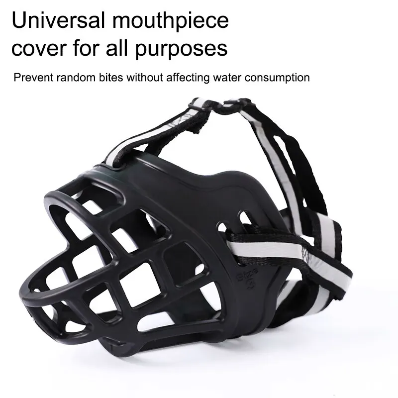 Dog Muzzle 1PC Breathable Guard Against Biting Barking Medium Large Dog Anti-barking For Pets
