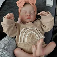 Risbecko Lifelike 43cm Finished Reborn Doll, Like Real Baby Handmade Art Doll, 3D Painted Skin With Visible Veins Vinyl Limbs 6