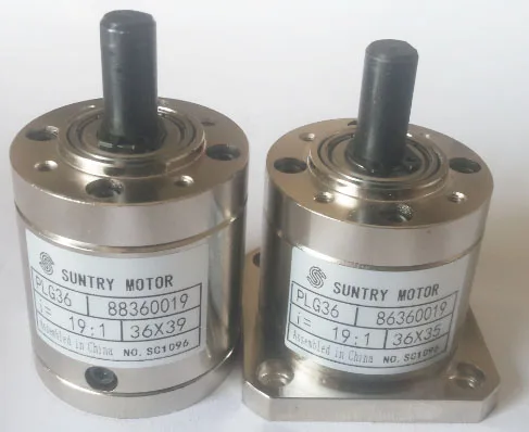 1pcs/lot 3.71:1 5.18:1 Planetary Reducer PLG36 Planet Gear 36mm Diameter Gearbox Round or Square Flange Input 3.175mm