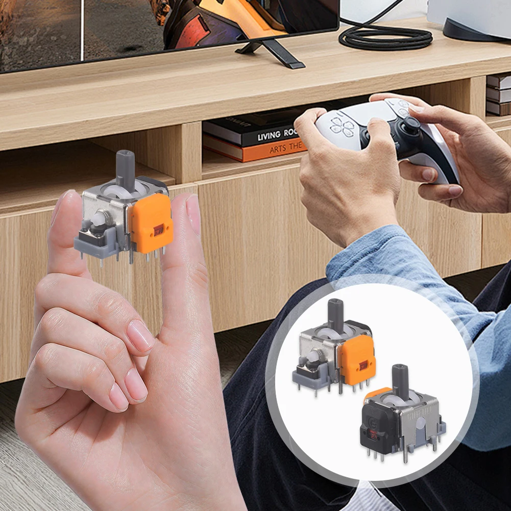 3D Hall Effect Joystick 10Pcs Adjustable Analog Stick Sensor Module Thumbsticks Module Repair Parts For PS4/PS5/XBox/Switch
