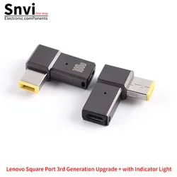 High - Power 100W Fast Charging Adapter: Type - C to DC PD Trigger Cable with Round/Square Port (Lenovo Square Port)