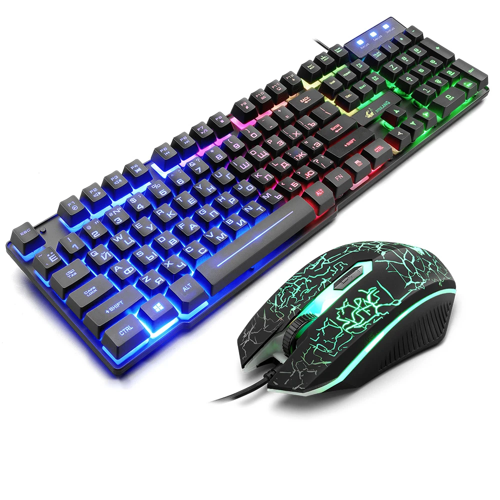 Механическая игровая клавиатура 87 клавиш зеленая/черная/красная оси RGB подсветка