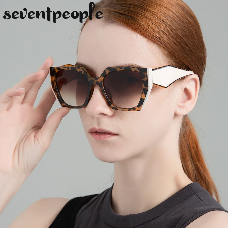 Fashion Cat Eye Sunglasses Women 2024 Luxury Brand Designer Vintage Square Sun Glasses For Female Retro Irregular Shades Eyewear - Image 4