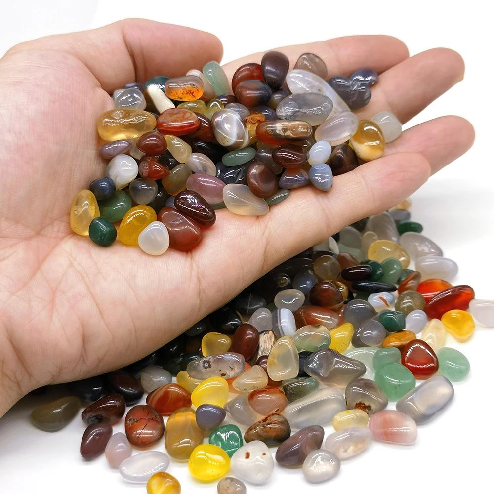 Colorful Natural Crystal Gravel for Reiki Healing and Home Decor