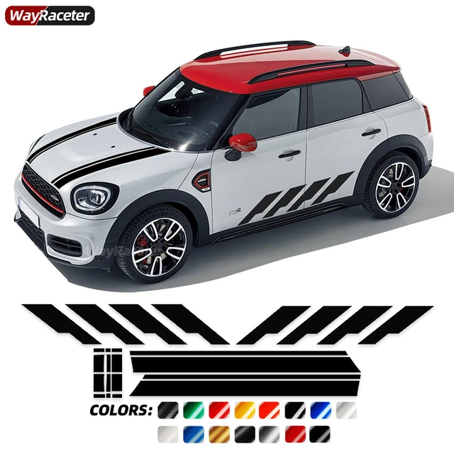 Fits Mini Clubman (F54) 15- Side Stripe Graphics Decal Set. Non OE. Cooper.  All4