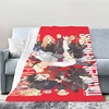 Anime Sofa Blankets for Winter D-Tokyo D-Revengers Microfiber Bedding Warm Bed Fleece Flannel King Size Fluffy Soft Blankets 2