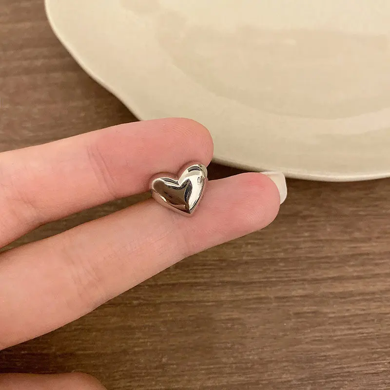 Clip Earrings Vintage Heart For Women Silver Color No Piercing Fake Earring Lots Fashion Jewelry
